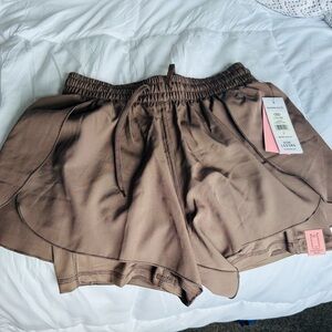 Women's Athletic Shorts in Brown